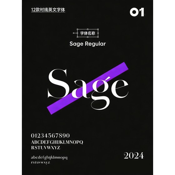 12 Selected English Serif Font Pack