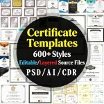 600 Certificate Template Resources
