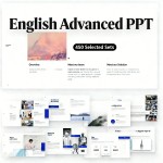 001-452 Premium PPT Templates: Minimalist English Style for Business & Presentations