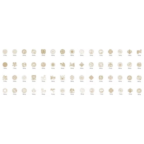 52 Chinese Classical Floral and Animal Patterns AI Vector Assets