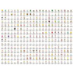 High-definition transparent cartoon icons without watermark