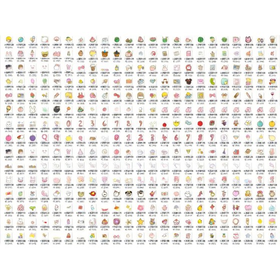 High-definition transparent cartoon icons without watermark