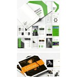 Brochure Template Word Business Introduction Product Hand-painted Catalog CDR Layout PSD Design