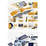 Brochure Template Word Business Introduction Product Hand-painted Catalog CDR Layout PSD Design