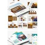 Brochure Template Word Business Introduction Product Hand-painted Catalog CDR Layout PSD Design