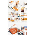 Brochure Template Word Business Introduction Product Hand-painted Catalog CDR Layout PSD Design