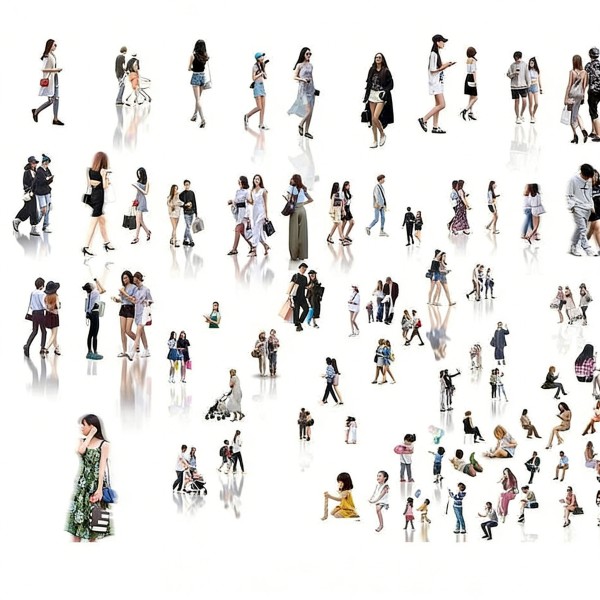 Design Assets PNG & PSD Characters and Buildings