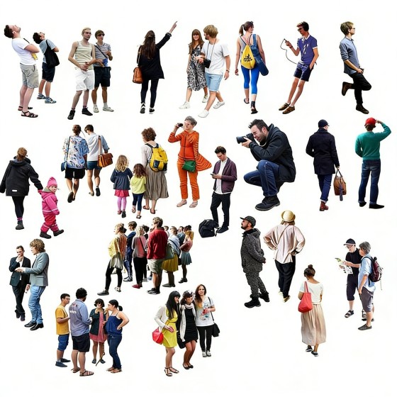 Design Assets PNG & PSD Characters and Buildings