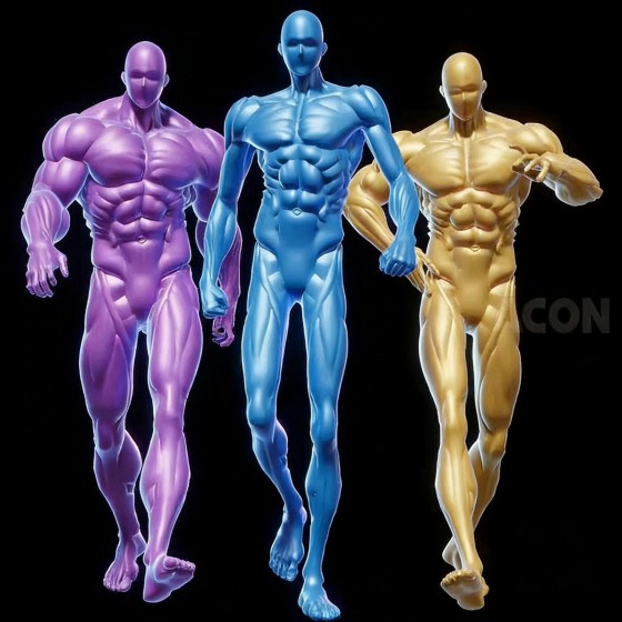 3D Body Pose Reference Material