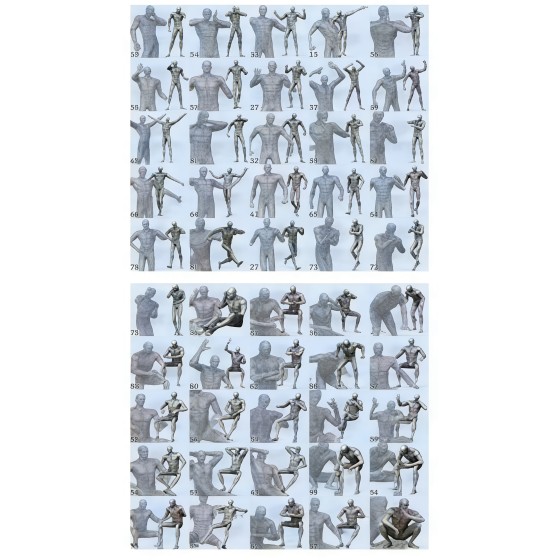 3D Body Pose Reference Material