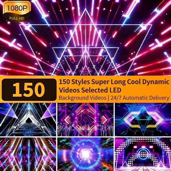150 Cool and Dynamic Jazz Dance and Street Dance LED Background Video Clips